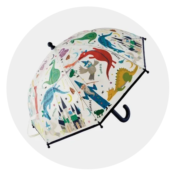 Floss & Rock Spellbound Colour Changing Clear Umbrella