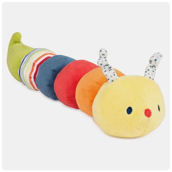Baby GUND Tinkle Crinkle Caterpillar Sensory Stimulating Plush Toy