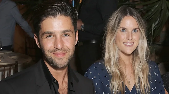 Josh Peck and wife Paige O'Brien Peck attend The Elizabeth Taylor AIDS Foundation and mothers2mothers dinner