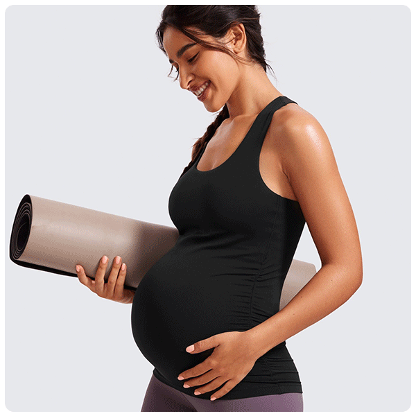 CRZ Yoga Butterluxe Women's Racerback Maternity Tank
