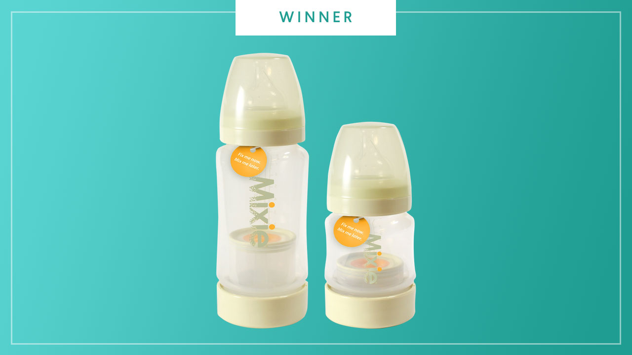 Mixie Baby formula bottle wins the 2017 Best of Baby Award from The Bump.
