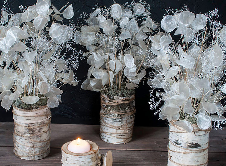 winter baby shower centerpieces