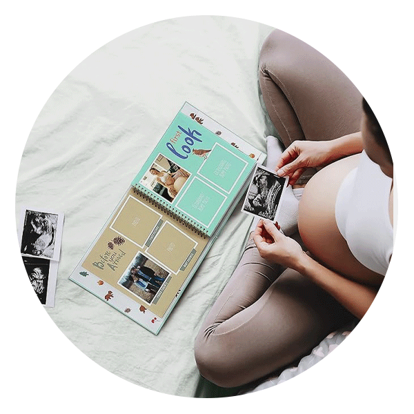 RubyRoo Baby Memory Book Woodland