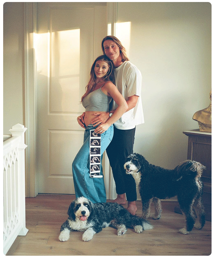 Trevor Lawrence & Wife Marissa Welcome 10-Pound Baby