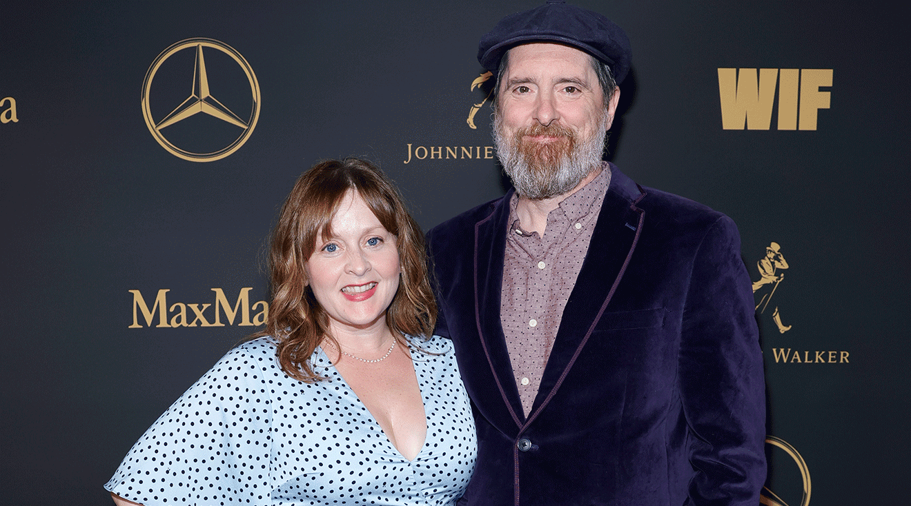 Shannon Nelson and Brendan Hunt attend the 16th Annual WIF Oscar® Party Presented By Johnnie Walker, Max Mara, And Mercedes-Benz on March 10, 2023 in Los Angeles, California.