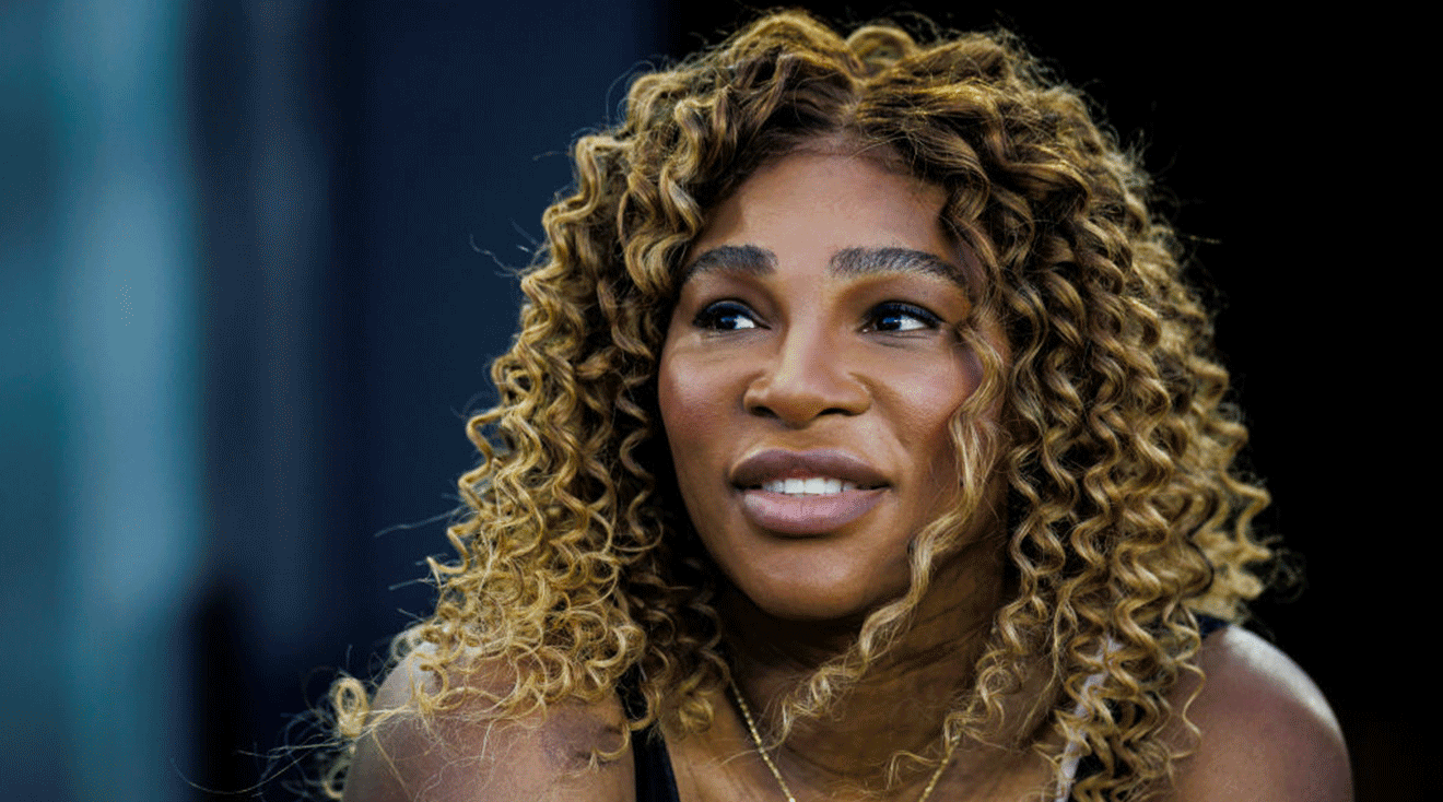 Serena Williams looks on during a match between the United States and China PR at DRV PNK Stadium on December 02, 2023 in Fort Lauderdale, Florida