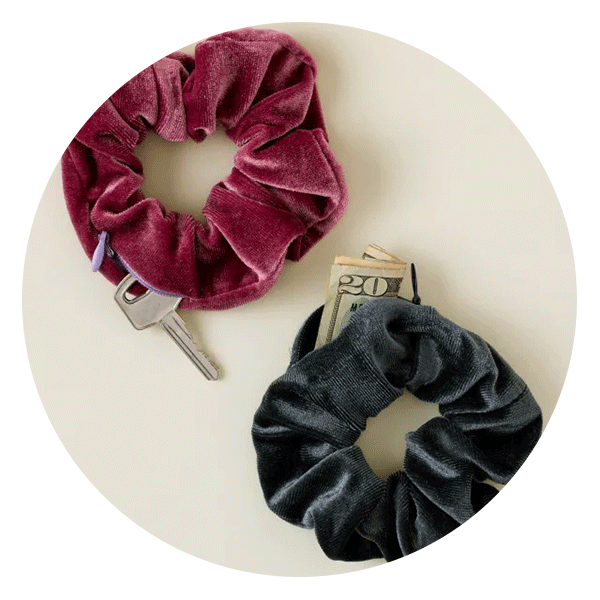 Uncommon Goods Hidden Pocket Scrunchies