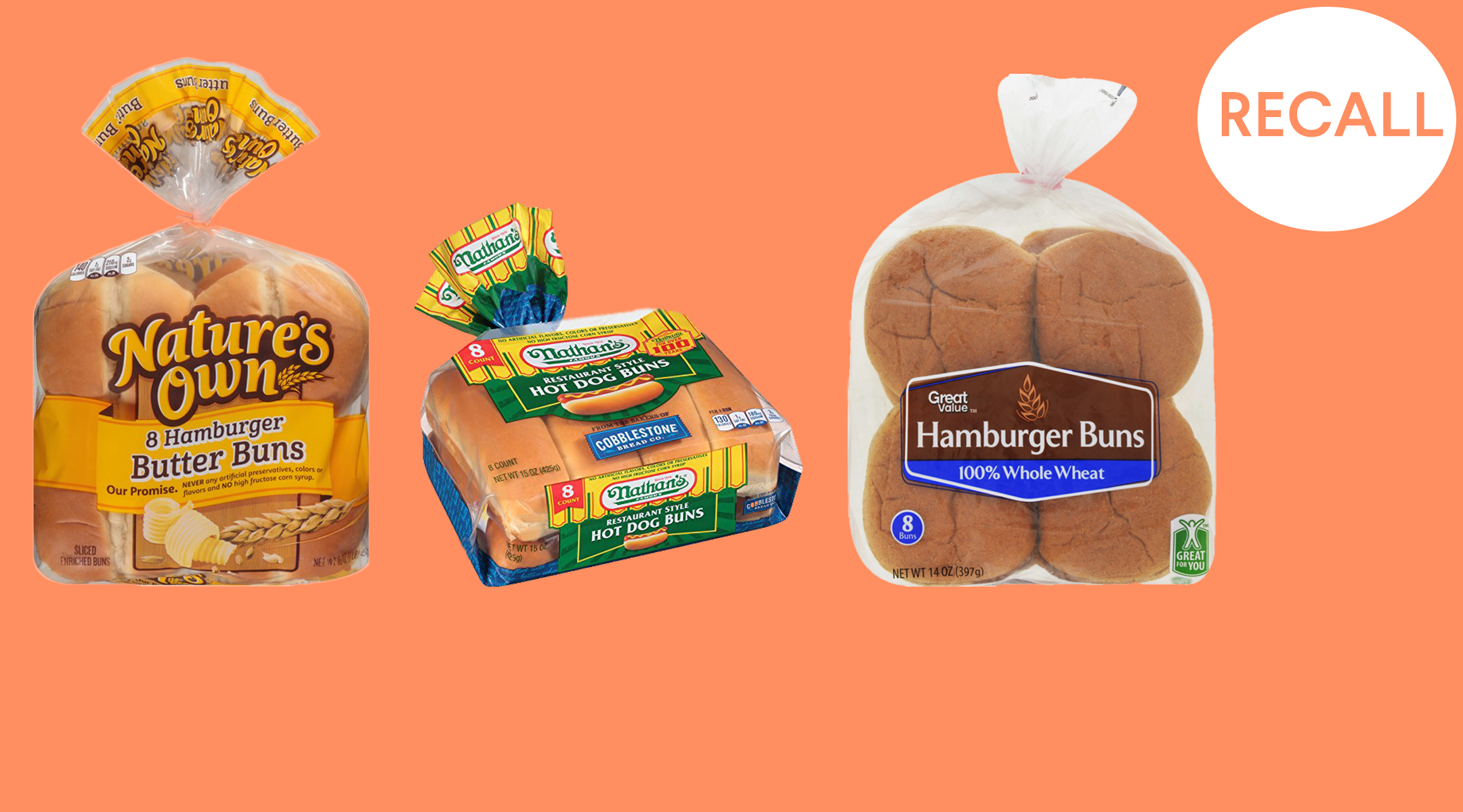 hotdog and burger bun recall
