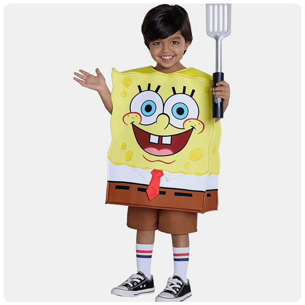 Spirit Halloween SpongeBob Squarepants Foam Toddler Costume