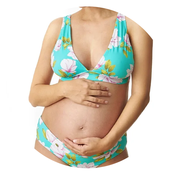 Maternity Swimsuit Print Shorts Two Piece Swimsuits Women's Pregnancy  Clothes Floral Maternity Plus Size