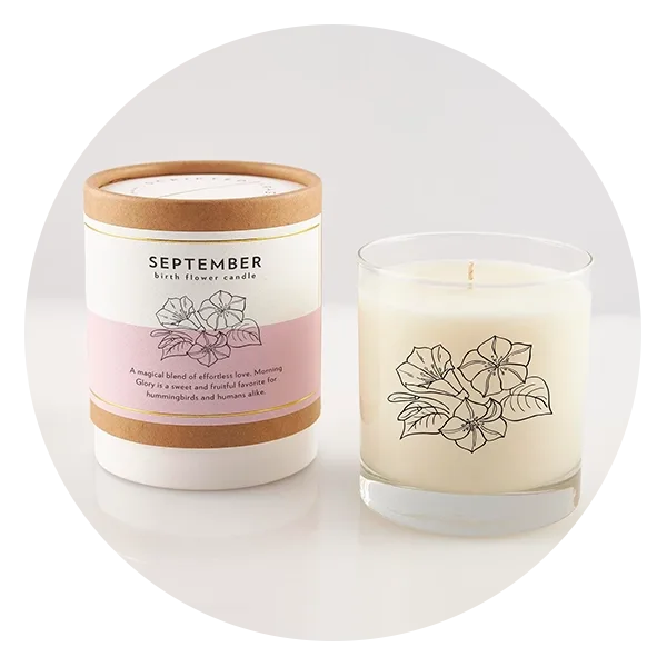 Birth Month Flower Scented Soy Candle