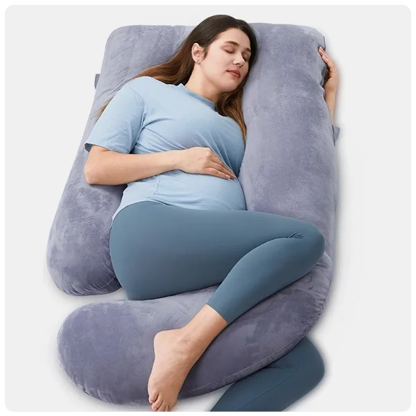 Momcozy Pregnancy Pillows for Sleeping, U Shaped Full Body Maternity Pillow