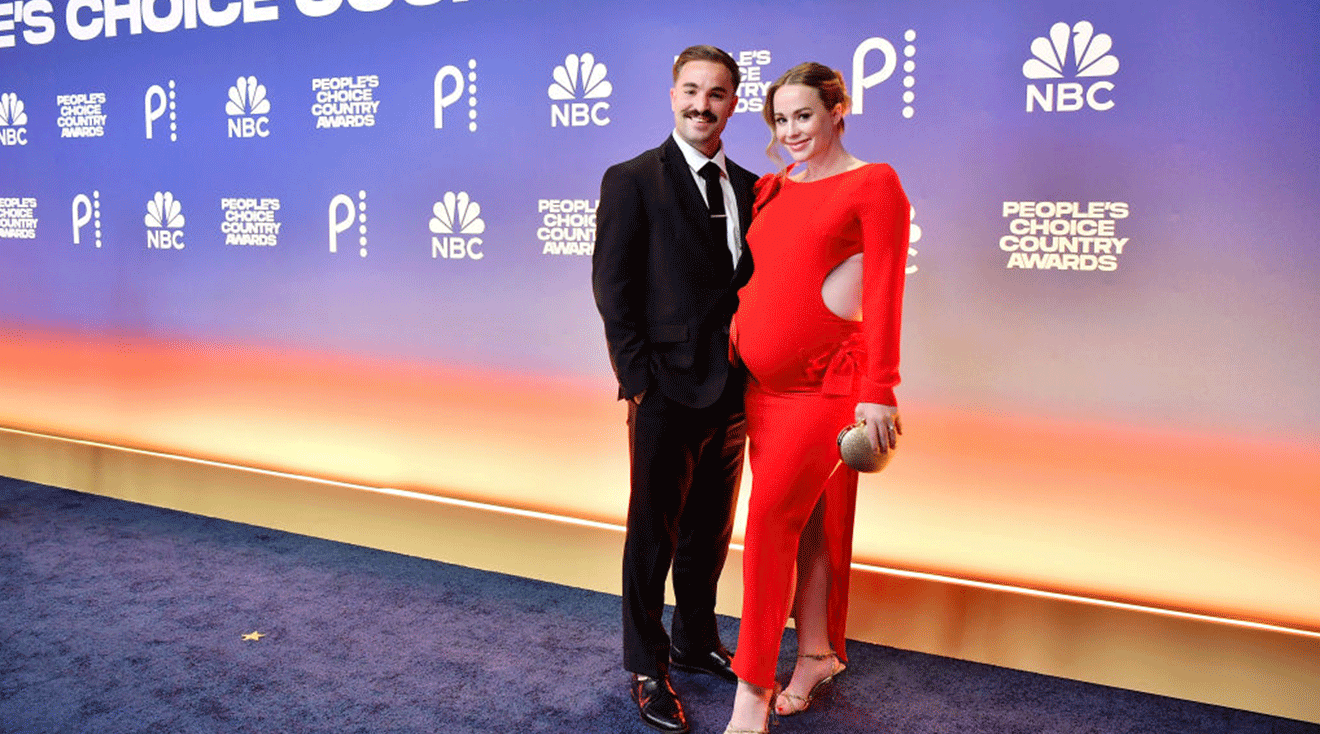 Conner Leavitt and Whitney Leavitt attend the 2024 People's Choice Country Awards at The Grand Ole Opry on September 26, 2024 in Nashville, Tennessee