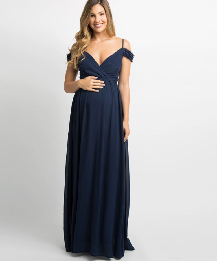 black maternity dress for wedding