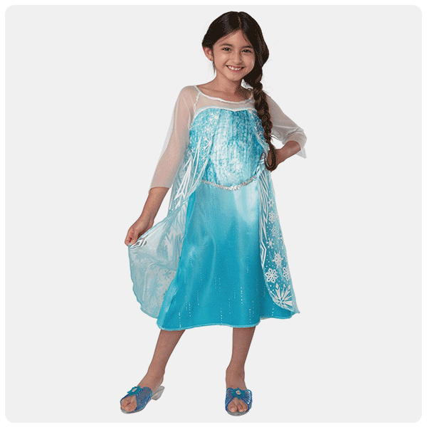 Disney's Frozen Elsa Classic Blue Satin Play Dress