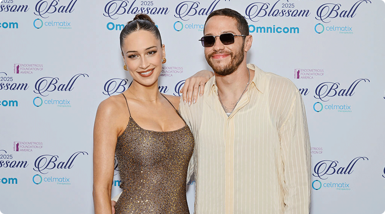 Elsie Hewitt and Pete Davidson attend the 13th Annual Blossom Ball at The Pierre Hotel on May 15, 2025 in New York City