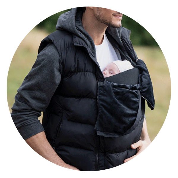 Men’s Vest with Babywearing Pouch