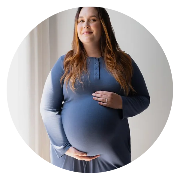 Kindred Bravely Riley Ribbed Bamboo Maternity & Nursing Nightgown  