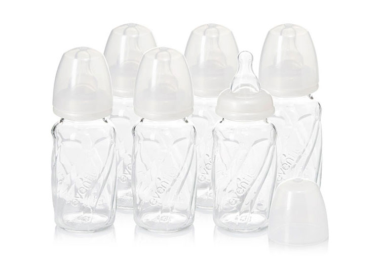 old glass baby bottles