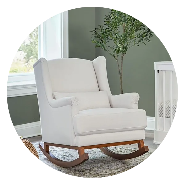 Million Dollar Baby Miranda Wingback Rocker