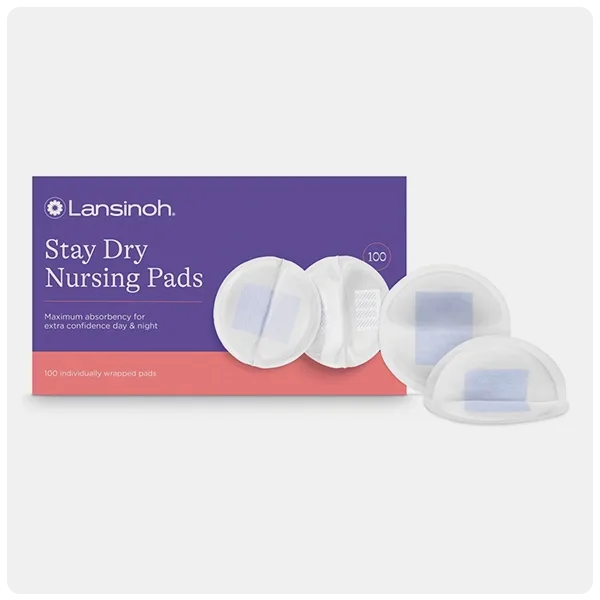 Lansinoh Stay Dry Disposable Nursing Pads for Breastfeeding