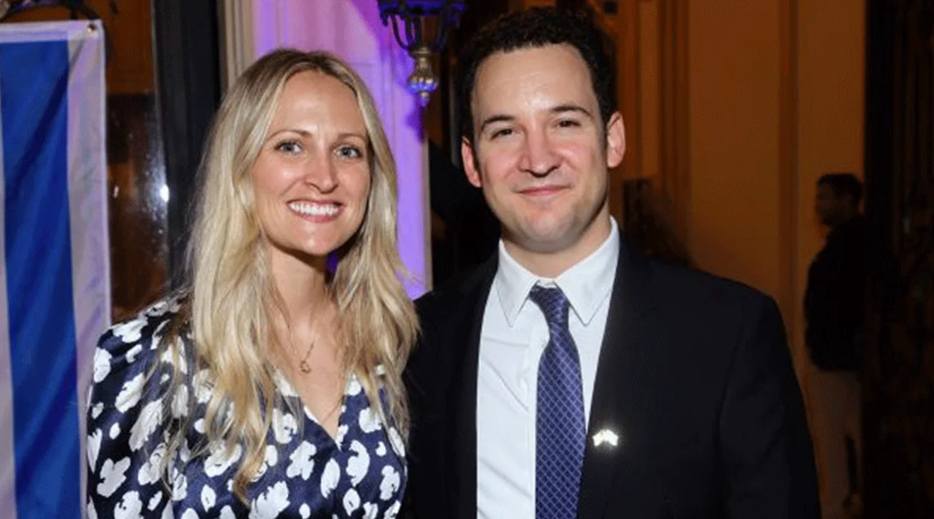 Tessa Angermeier and Ben Savage attend the "Bulletproof Israel" Emergency Gala on October 17, 2023 in Beverly Hills, California