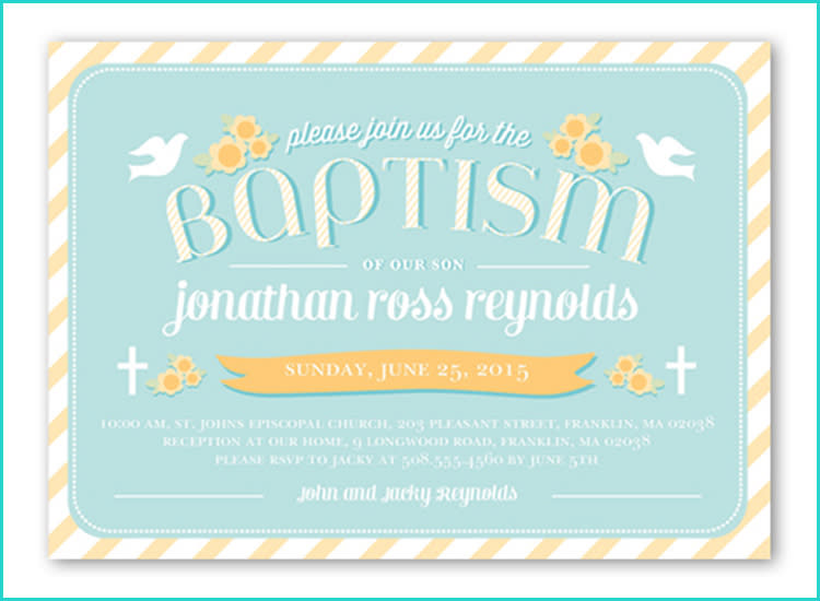 19 Baptism Invitations for Baby’s Big Day