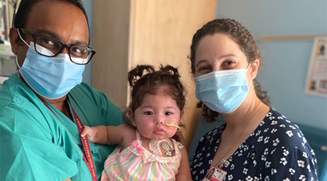 baby Alexandra who received successful heart surgery