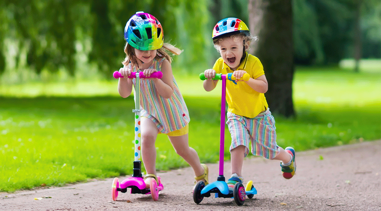Scoot & Ride - Highwaykick 1 Children Adjustable Seated or Standing 2-in-1  Scooter Including Safety Pad for Tip Prevention - for Ages 1-5