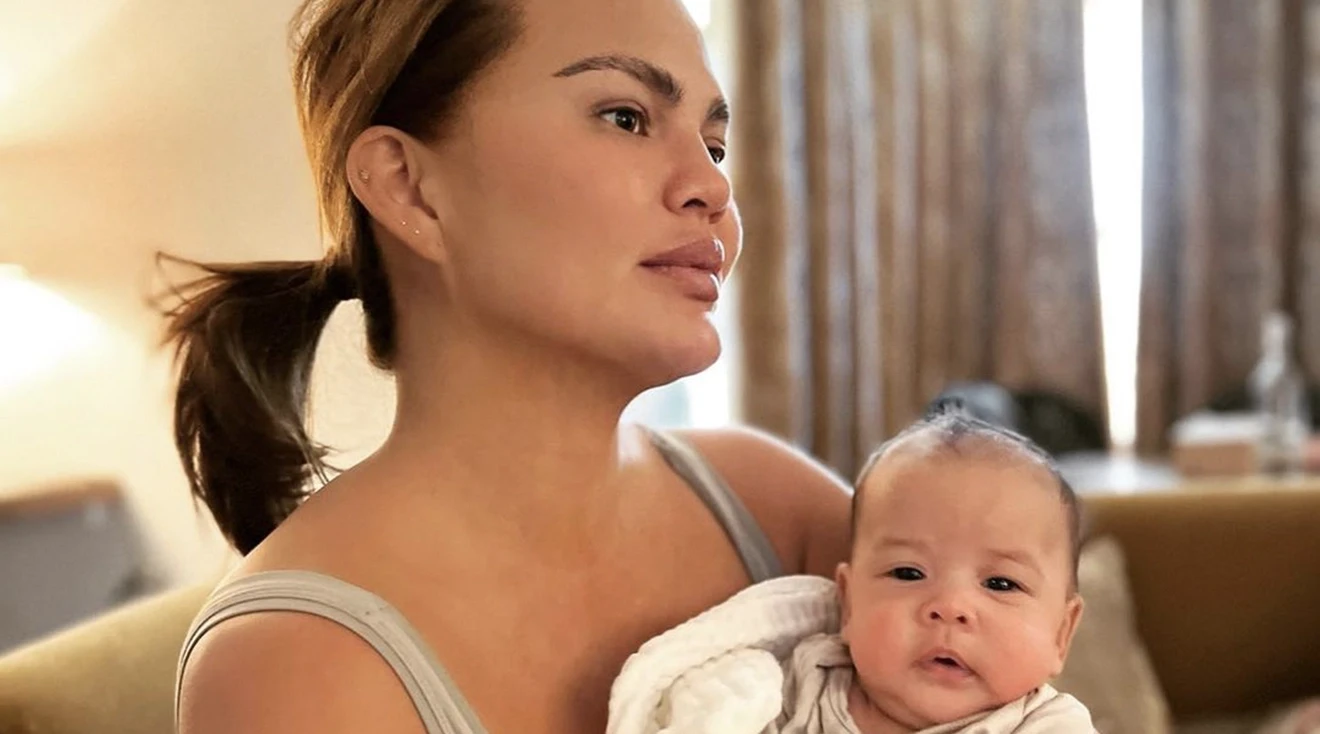 chrissy teigen and her baby