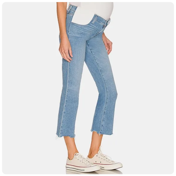 Paige Colette Crop Maternity Flare Jeans