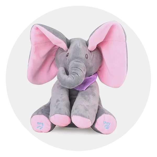 Posch Ear Flappy Singing Baby Elephant toy for 5 month old