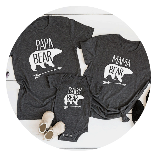 Noah's Ark Tees Family Bear Shirts