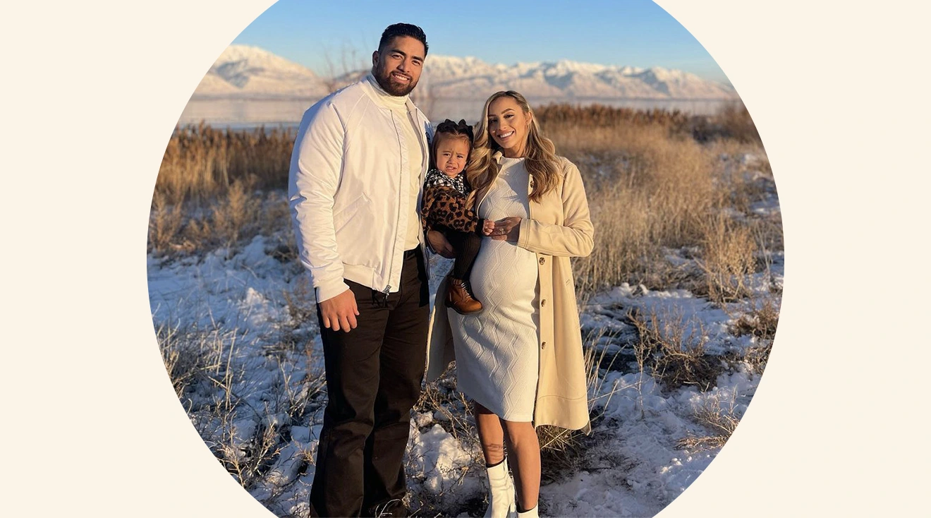 Manti Teo and His Wife Jovi Welcome Baby No picture picture