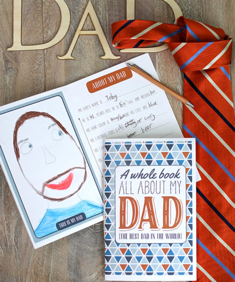 Fathers Day Crafts For Toddlers Printable