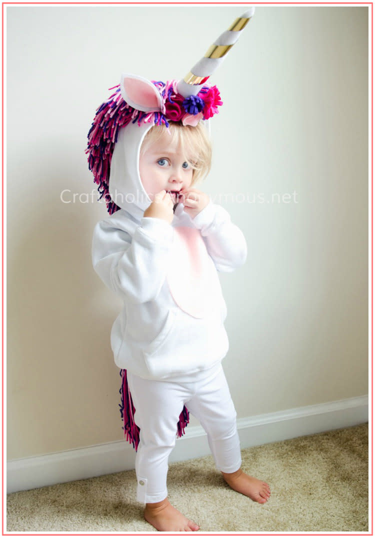 toddler halloween costume diy unicorn