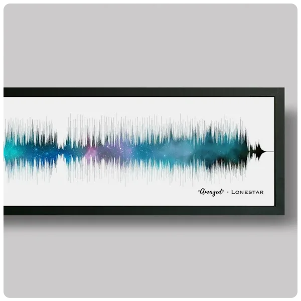 Artsy Voiceprint ​​Custom Sound Wave Art