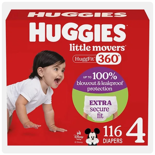 Huggies Little Movers Huggfit 360 Diapers