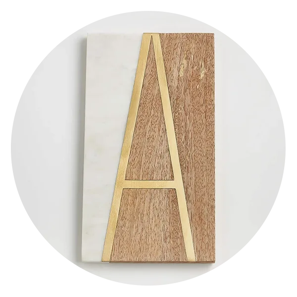 Crate & Barrel Monogrammed Serving Board