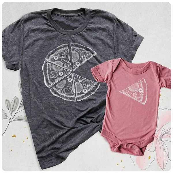 Dad and Me Pizza Shirts