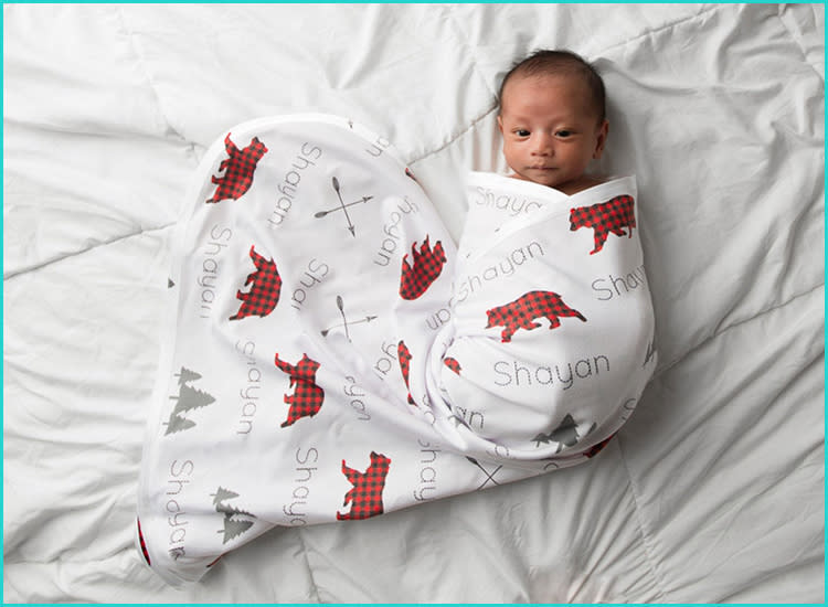 Baby Name Blanket Personalized Baby Gift Personalized Baby Quilt