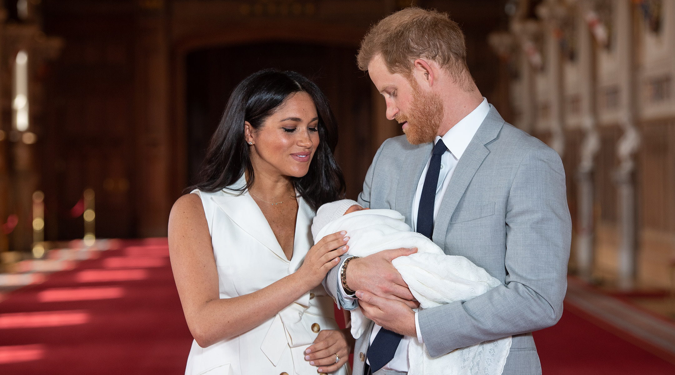 Meghan Markle and Prince Harry introduce Baby Sussex to the world. 