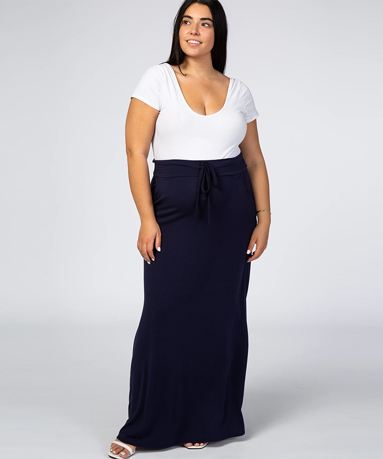 pink blush plus size maternity