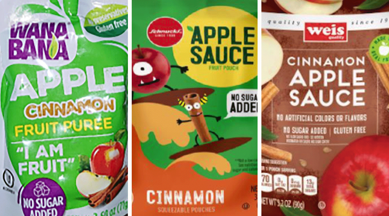 apple cinnamon applesauce pouches recall 2023