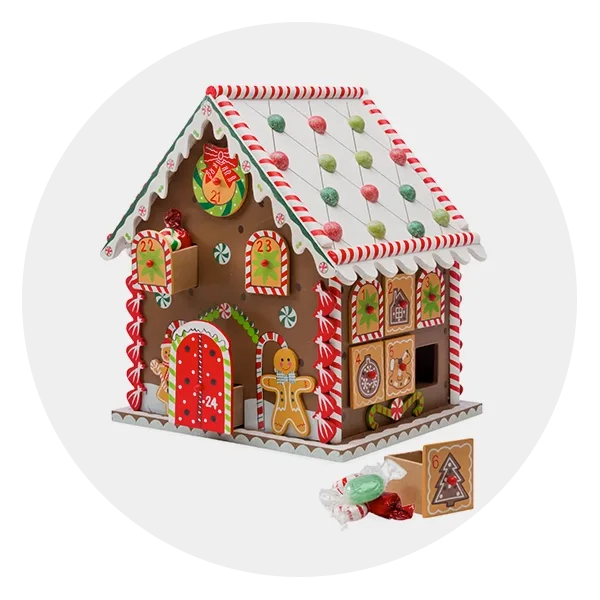 Wooden Gingerbread Advent House