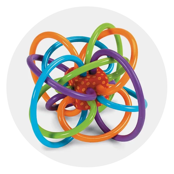 Manhattan Toy Winkel Rattle and Sensory Teether Toy Unboxed
