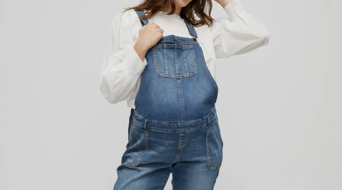My Baby Loves Me Medium Wash Flared Overalls