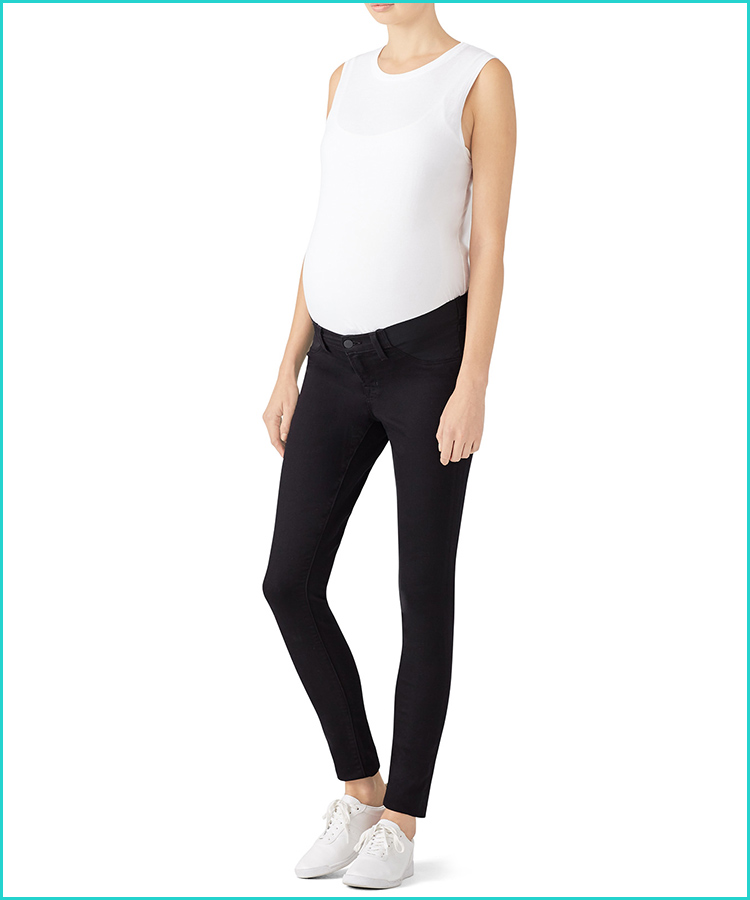 super skinny black maternity jeans