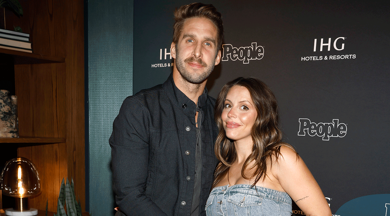 Shawn Booth and Audrey 'Dre' Joseph attends a pre-CMA listening lounge event featuring CMA-nominee Megan Moroney hosted by PEOPLE x IHG Hotels & Resorts at Hotel Indigo Nashville- the Countrypolitan on November 06, 2023 in Nashville, Tennessee