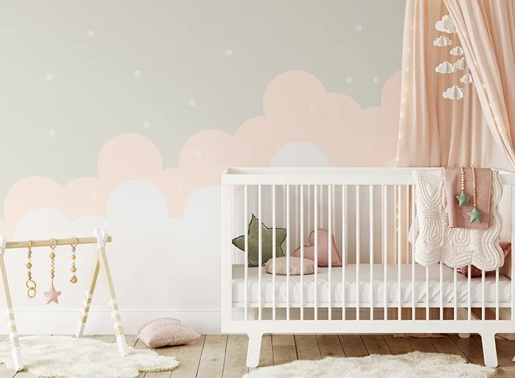 Boho Nursery  Girl nursery room, Baby girl room decor, Baby room design